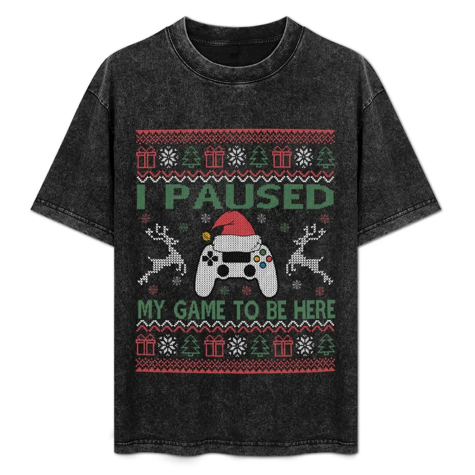 I Paused My Game To Be Here Ugly Christmas Sweater Gamer T-Shirt Running Performance Short Sleeve Tee
I Paused My Game To Be Here Ugly Christmas Sweater Gamer T-Shirt Running Performance Short Sleeve Tee