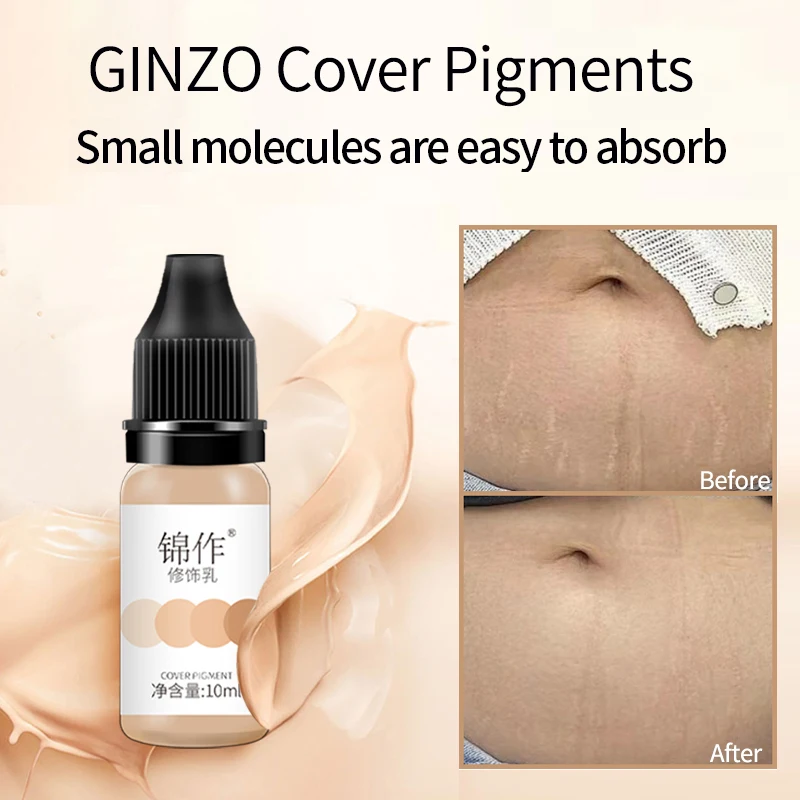 Ginzo Skin Cover Pigments Permanent Makeup Camouflage Skin 10ML Full Size Tattoo Pigment Skin Color Skin Scar Growth Mark Cover
Ginzo Skin Cover Pigments Permanent Makeup Camouflage Skin 10ML Full Size Tattoo Pigment Skin Color Skin Scar Growth Mark Cover