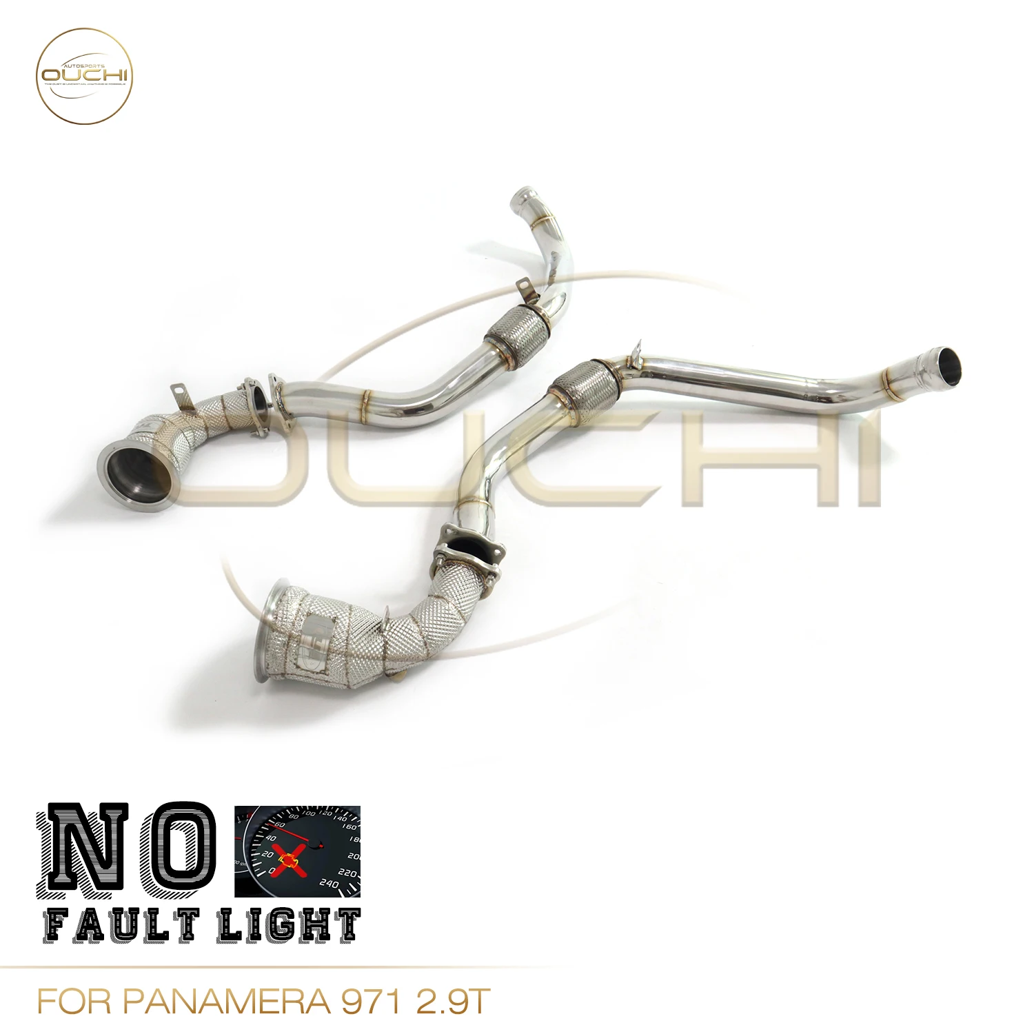 OUCHI No Fault Light Downpipe For Porsche Panamera 971 2.9T With Heat shield Stainless Steels Performance Pipe Exhaust System
OUCHI No Fault Light Downpipe For Porsche Panamera 971 2.9T With Heat shield Stainless Steels Performance Pipe Exhaust System