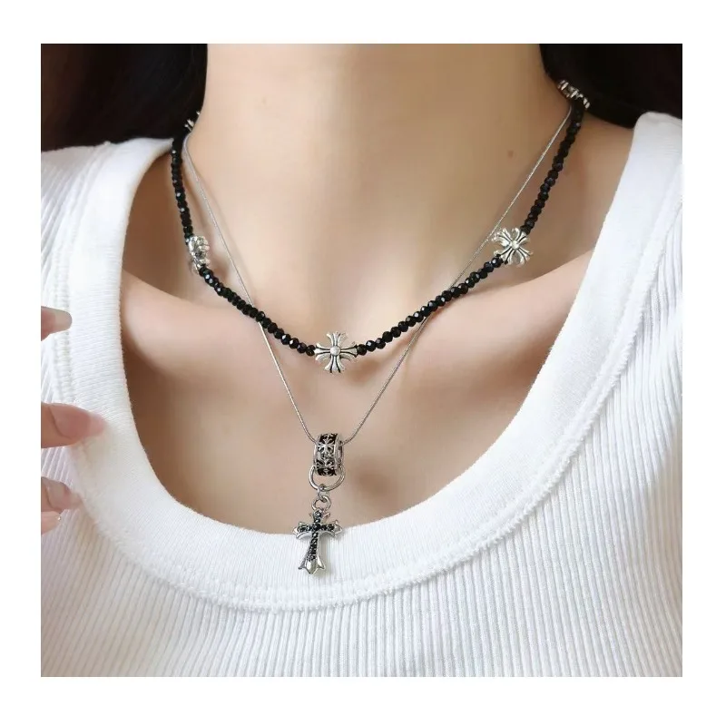 Spice Girl Beaded Cross Flower Stand Stacked Necklace Female Senior Design Sense Niche Neck Chain Collarbone Chain
Spice Girl Beaded Cross Flower Stand Stacked Necklace Female Senior Design Sense Niche Neck Chain Collarbone Chain
