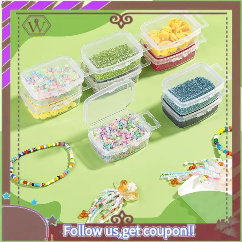 (New)-Small Bead Organizers With Lids, For Collecting Jewelry, Bead, Sticker, With Hinged Lid Transparent Craft Supply Case
(New)-Small Bead Organizers With Lids, For Collecting Jewelry, Bead, Sticker, With Hinged Lid Transparent Craft Supply Case