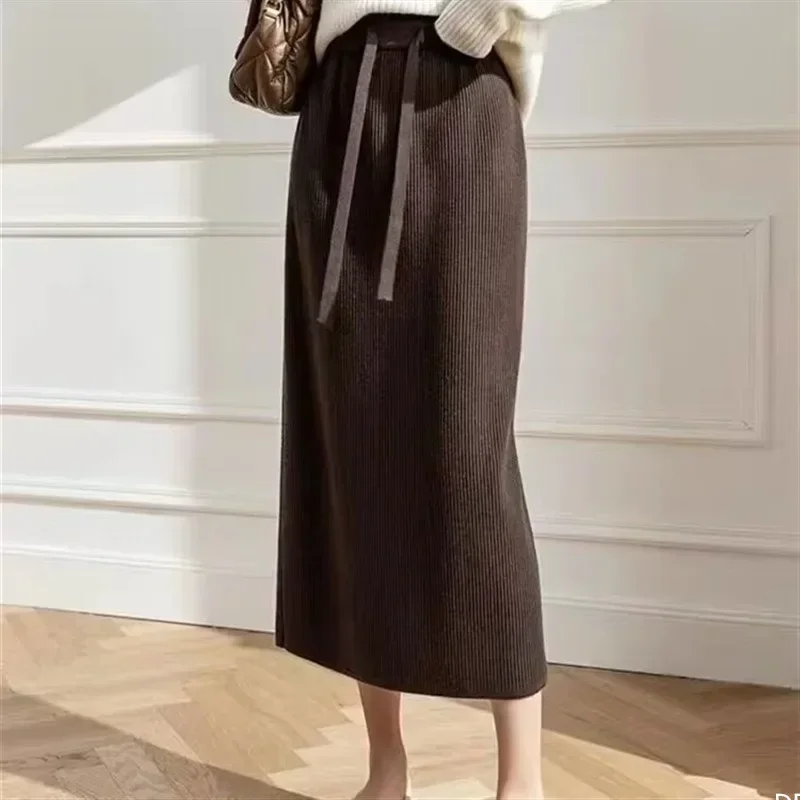 Drawstring Simple Straight Skirts Female Long Solid Lady Fashion Loose Skirt High Waisted Loose Skirts Streetwear Fall Winter
Drawstring Simple Straight Skirts Female Long Solid Lady Fashion Loose Skirt High Waisted Loose Skirts Streetwear Fall Winter