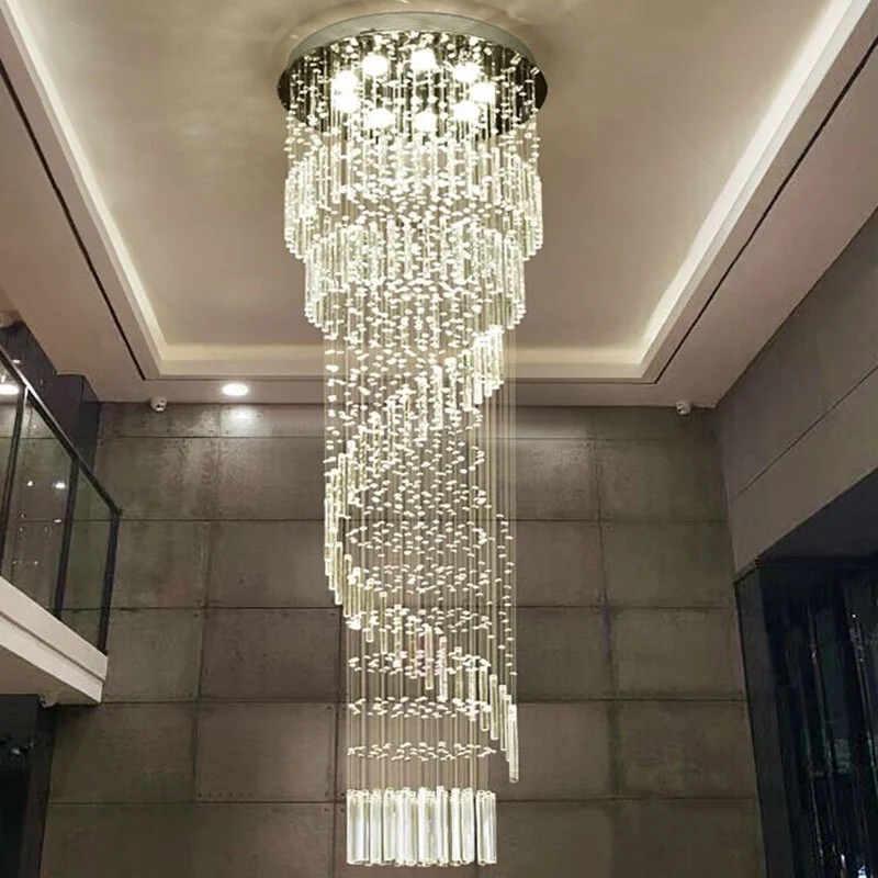 Staircase Crystal Chandelier Duplex Villa Loft Living Room Pendant Lighting Long Chandelier Modern Staircase Light
Staircase Crystal Chandelier Duplex Villa Loft Living Room Pendant Lighting Long Chandelier Modern Staircase Light
