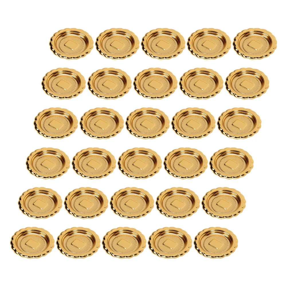 30Pcs Golden Round Cake Trays Elegant Mousse Cake Plates Mini Dessert Display Stand Party Wedding Dessert Display Tray
30Pcs Golden Round Cake Trays Elegant Mousse Cake Plates Mini Dessert Display Stand Party Wedding Dessert Display Tray