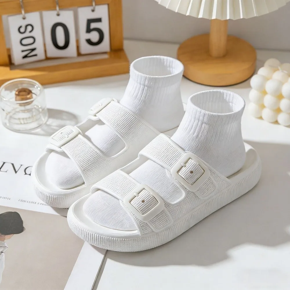 Trendy EVA Women's Slippers Thick Sole with Adjustable Buckle Beach Slides Non-slip Soft Women's Sandals Indoor Outdoor
Trendy EVA Women's Slippers Thick Sole with Adjustable Buckle Beach Slides Non-slip Soft Women's Sandals Indoor Outdoor