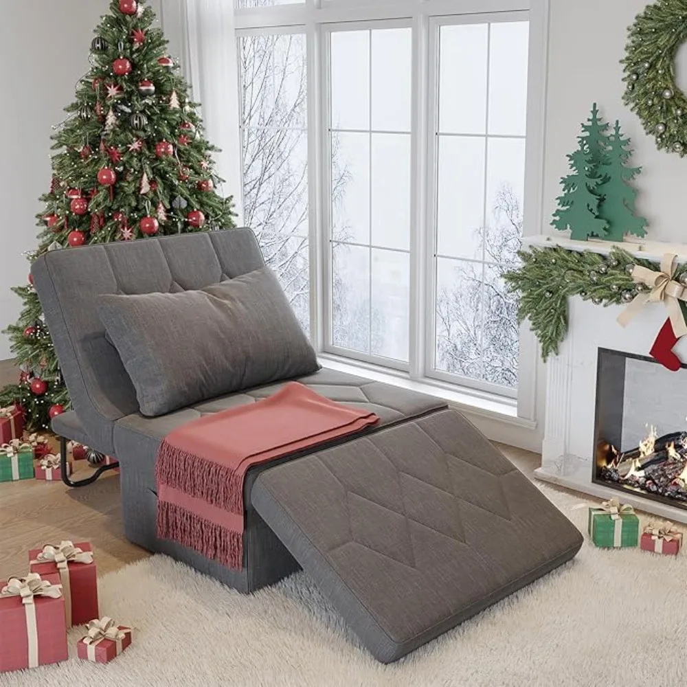 Convertible Soa Bed with 5-Level Adjustable Backrest, 70" D x 34" W 4-in-1 olding Ottoman Sleeper Chair Bed, ern Single uton Cou
Convertible Soa Bed with 5-Level Adjustable Backrest, 70" D x 34" W 4-in-1 olding Ottoman Sleeper Chair Bed, ern Single uton Cou