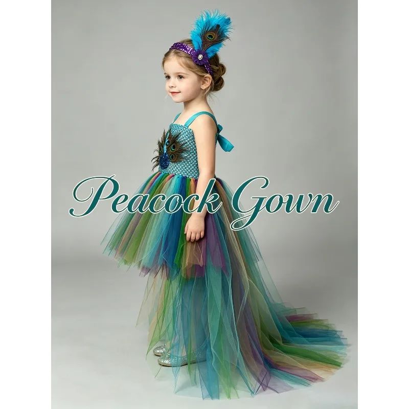 Peacock Feather Princess Trailing Tutu Dress Fluffy Tulle Gown For Festival Performance Pageant Carnival Party Cosplay Costume
Peacock Feather Princess Trailing Tutu Dress Fluffy Tulle Gown For Festival Performance Pageant Carnival Party Cosplay Costume