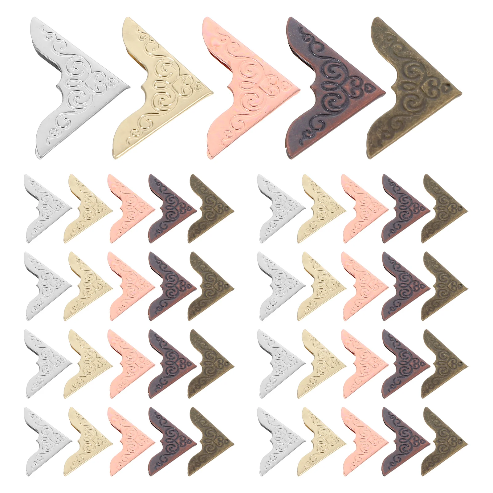 100pcs Metal Book Corners Elegant Reinforcement Versatile Fit Photo Frame Triangle Decorative Trim
100pcs Metal Book Corners Elegant Reinforcement Versatile Fit Photo Frame Triangle Decorative Trim