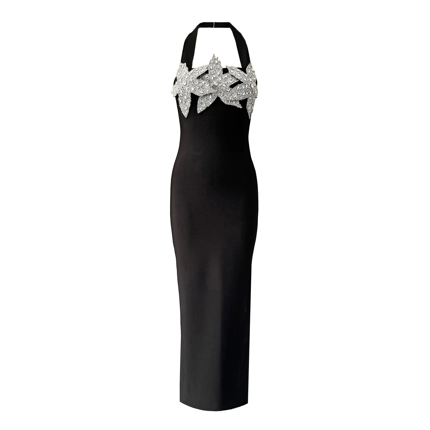 Women Elegant Bandage Dress Summer 2025 New Halter Sexy Beading Evening Party Celebrity Dresses
Women Elegant Bandage Dress Summer 2025 New Halter Sexy Beading Evening Party Celebrity Dresses