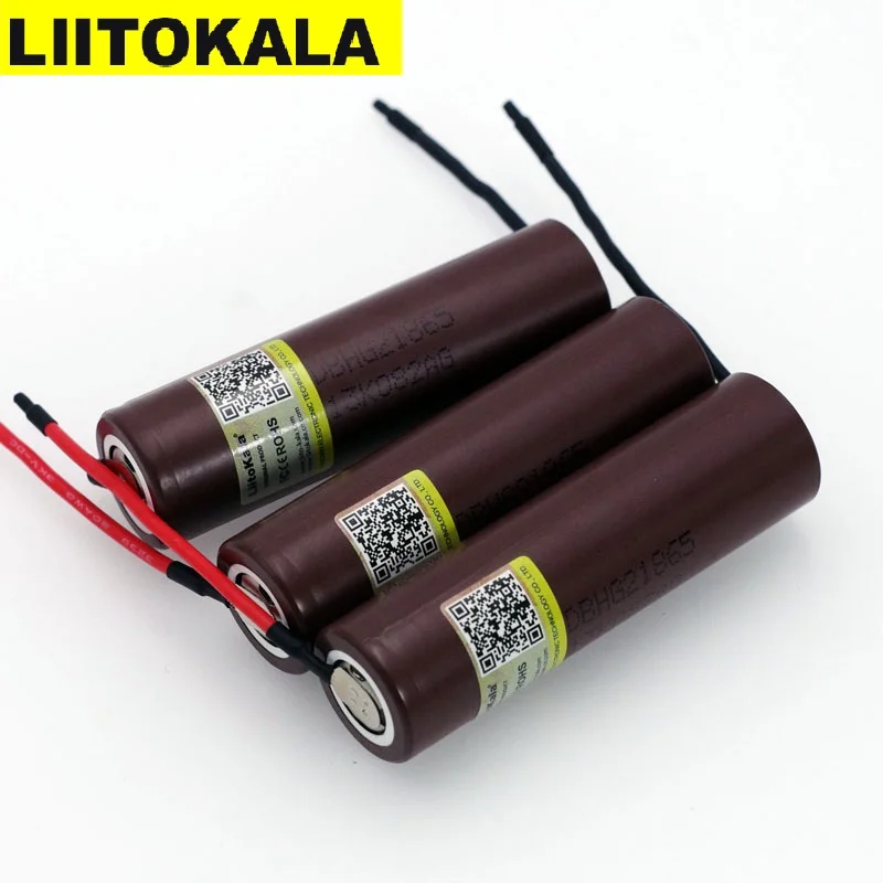 3PCS/lot Liitokala HG2 18650 3000mAh Rechargeable Battery 18650HG2 3.6V Discharge 20A, Dedicated Batteries+DIY Silica Gel Cable
3PCS/lot Liitokala HG2 18650 3000mAh Rechargeable Battery 18650HG2 3.6V Discharge 20A, Dedicated Batteries+DIY Silica Gel Cable