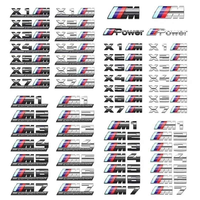 BMW M-Standard Modified M1 M2 M3 M4 M5 M6 X7M X2M X3M X4M X5M X6M Car Rear Luggage Stickers Sports Competition Logo
BMW M-Standard Modified M1 M2 M3 M4 M5 M6 X7M X2M X3M X4M X5M X6M Car Rear Luggage Stickers Sports Competition Logo