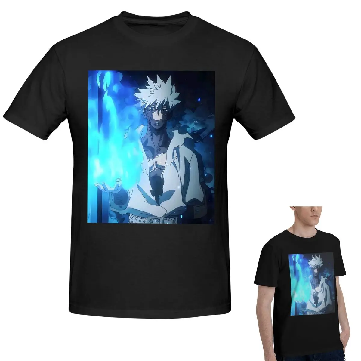 Хлопковая футболка My Hero Academia Dabi Anime Manga MHA Blueflame, мужская классическая футболка, мужские летние рубашки с круглым вырезом, топы S-6XL
Хлопковая футболка My Hero Academia Dabi Anime Manga MHA Blueflame, мужская классическая футболка, мужские летние рубашки с круглым вырезом, топы S-6XL