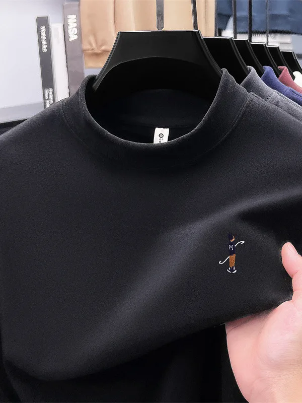 New Men's Long Sve Embroidered Sweatirt f High Collar Color Base irt Spring Autumn Warm Top Busin Casual S...
New Men's Long Sve Embroidered Sweatirt f High Collar Color Base irt Spring Autumn Warm Top Busin Casual S...