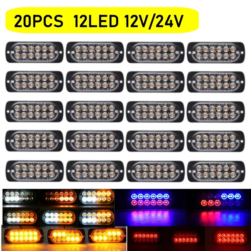 20PCS Грузовик LED Автомобильная вспышка Аварийная лампа Сверхтонкая решетка Предупреждение LED 12v / 24v Грузовая вспышка Предупреждение об опасной вспышке
20PCS Грузовик LED Автомобильная вспышка Аварийная лампа Сверхтонкая решетка Предупреждение LED 12v / 24v Грузовая вспышка Предупреждение об опасной вспышке