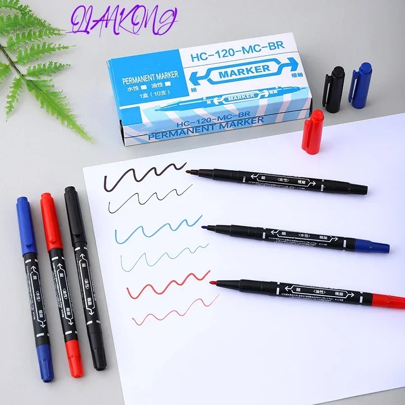 1/3pcs/set Twin Tip Permanent Markers, Fine Point, ( Black, Blue, Red ) Ink, 0.5mm-1mm Paper CD Glass Fabric Paint Marking
1/3pcs/set Twin Tip Permanent Markers, Fine Point, ( Black, Blue, Red ) Ink, 0.5mm-1mm Paper CD Glass Fabric Paint Marking