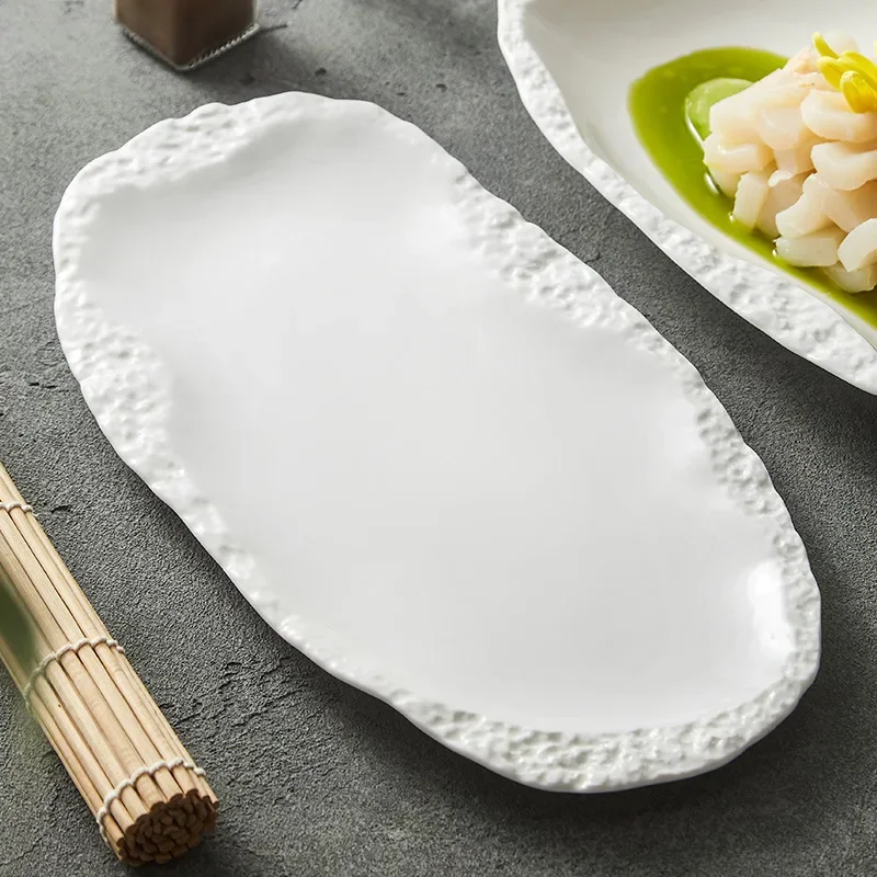 Creative Rock Pattern Elliptical Fish Plate, Soup Plate, Solid Color Ceramic Plate, Kitchen Supplies, Tableware, 12 Inches
Creative Rock Pattern Elliptical Fish Plate, Soup Plate, Solid Color Ceramic Plate, Kitchen Supplies, Tableware, 12 Inches