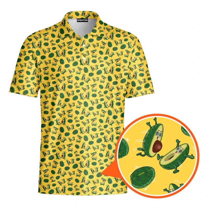 New Summer 100% Polyester Breathable Loose Casual Turn-down Collar Tops Men Short Sleeve 3D Print Avocado Fun Sport Polo Shirts
New Summer 100% Polyester Breathable Loose Casual Turn-down Collar Tops Men Short Sleeve 3D Print Avocado Fun Sport Polo Shirts