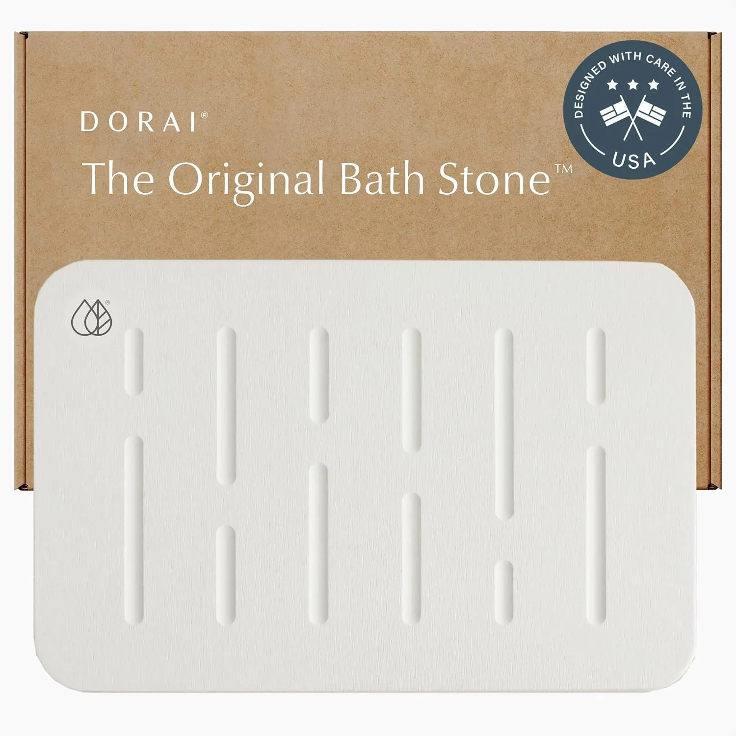 Diatomaceous Earth Bath Mat with Non-Slip Base, Fast-Drying Stone Shower Mat for Bathroom, 23.6"x15.4"
Diatomaceous Earth Bath Mat with Non-Slip Base, Fast-Drying Stone Shower Mat for Bathroom, 23.6"x15.4"