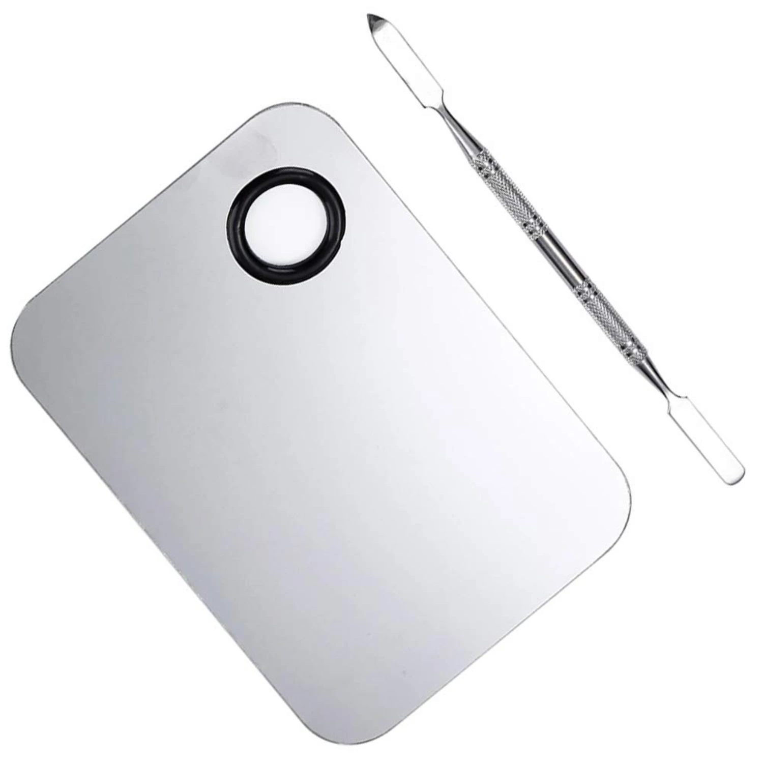 High-Quality, Durable, and Versatile Stainless Steel Makeup Palette - Ideal Mixing Tool for Cosmetic Artists to Blend and Apply
High-Quality, Durable, and Versatile Stainless Steel Makeup Palette - Ideal Mixing Tool for Cosmetic Artists to Blend and Apply