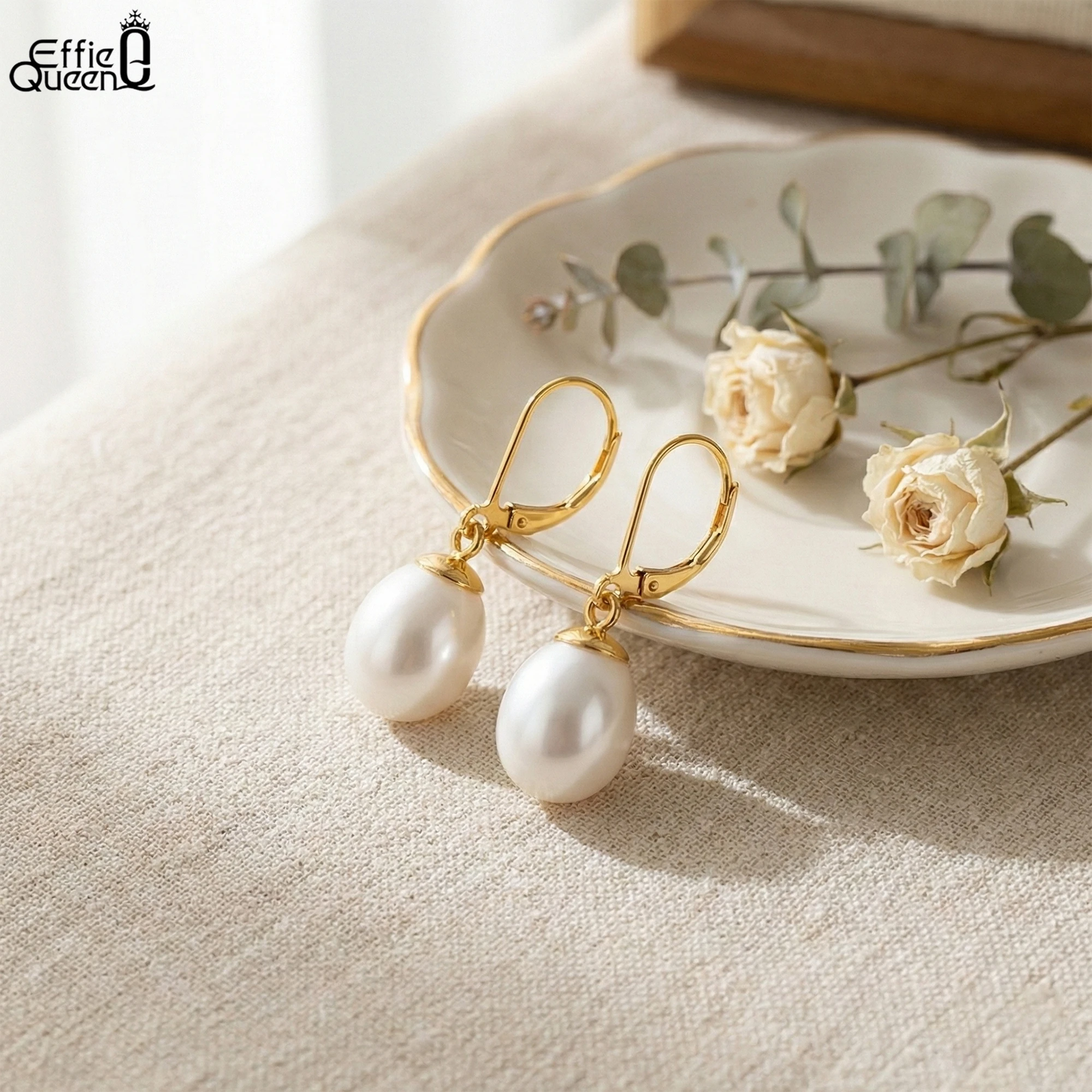 Effie Queen 100% серебро S925, 14-каратное золото, овальная форма, серьги-капли с пресноводным жемчугом, ювелирные изделия для женщин, подарок на банкетную вечеринку GPE13
Effie Queen 100% серебро S925, 14-каратное золото, овальная форма, серьги-капли с пресноводным жемчугом, ювелирные изделия для женщин, подарок на банкетную вечеринку GPE13