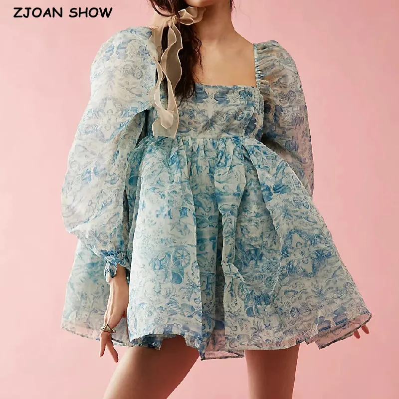 Женское платье с пышными рукавами, Голубое Бальное Платье из Органзы с цветочным принтом, квадратным вырезом и драпировкой качели в стиле ретро, 2023
Женское платье с пышными рукавами, Голубое Бальное Платье из Органзы с цветочным принтом, квадратным вырезом и драпировкой качели в стиле ретро, 2023