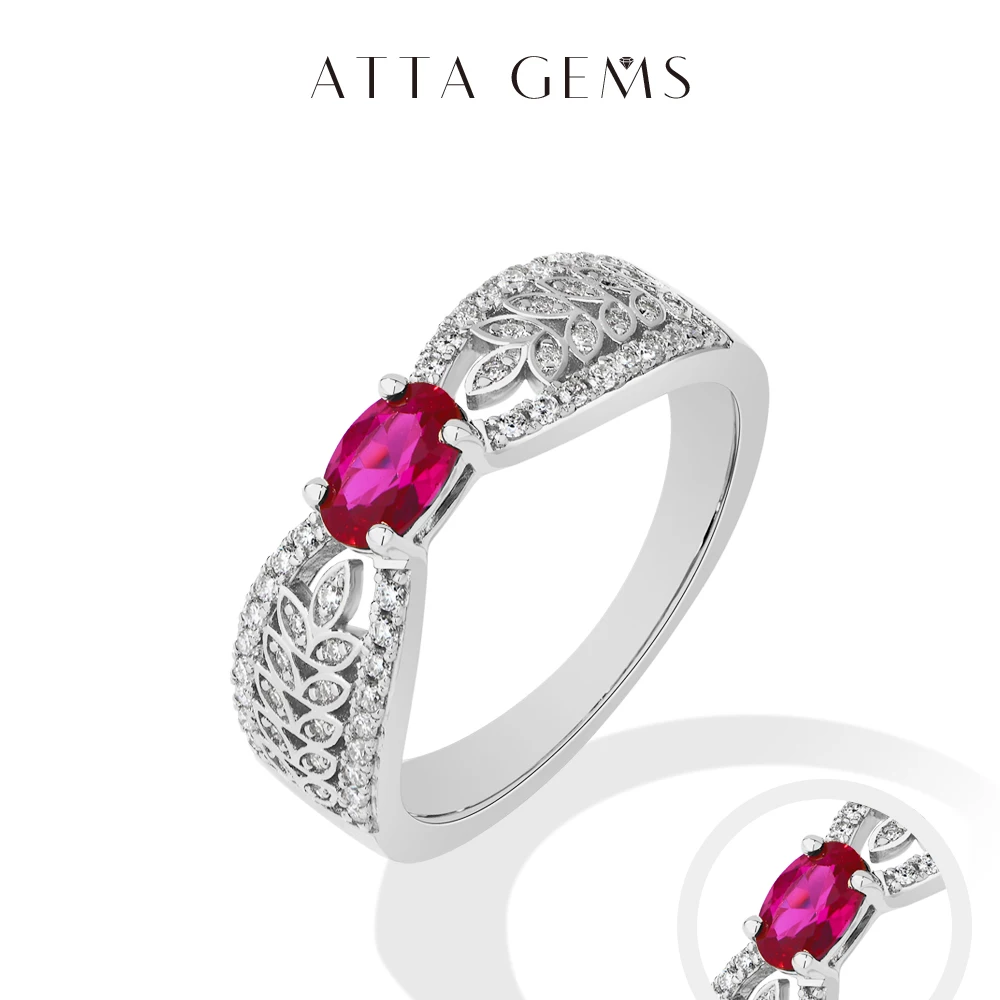 ATTAGEM Vintage Gorgeous Lab Ruby Women's Rings 925 Sterling Silver Synthetic Moissanite Ring For Proposal Party Wedding Jewelry
ATTAGEM Vintage Gorgeous Lab Ruby Women's Rings 925 Sterling Silver Synthetic Moissanite Ring For Proposal Party Wedding Jewelry