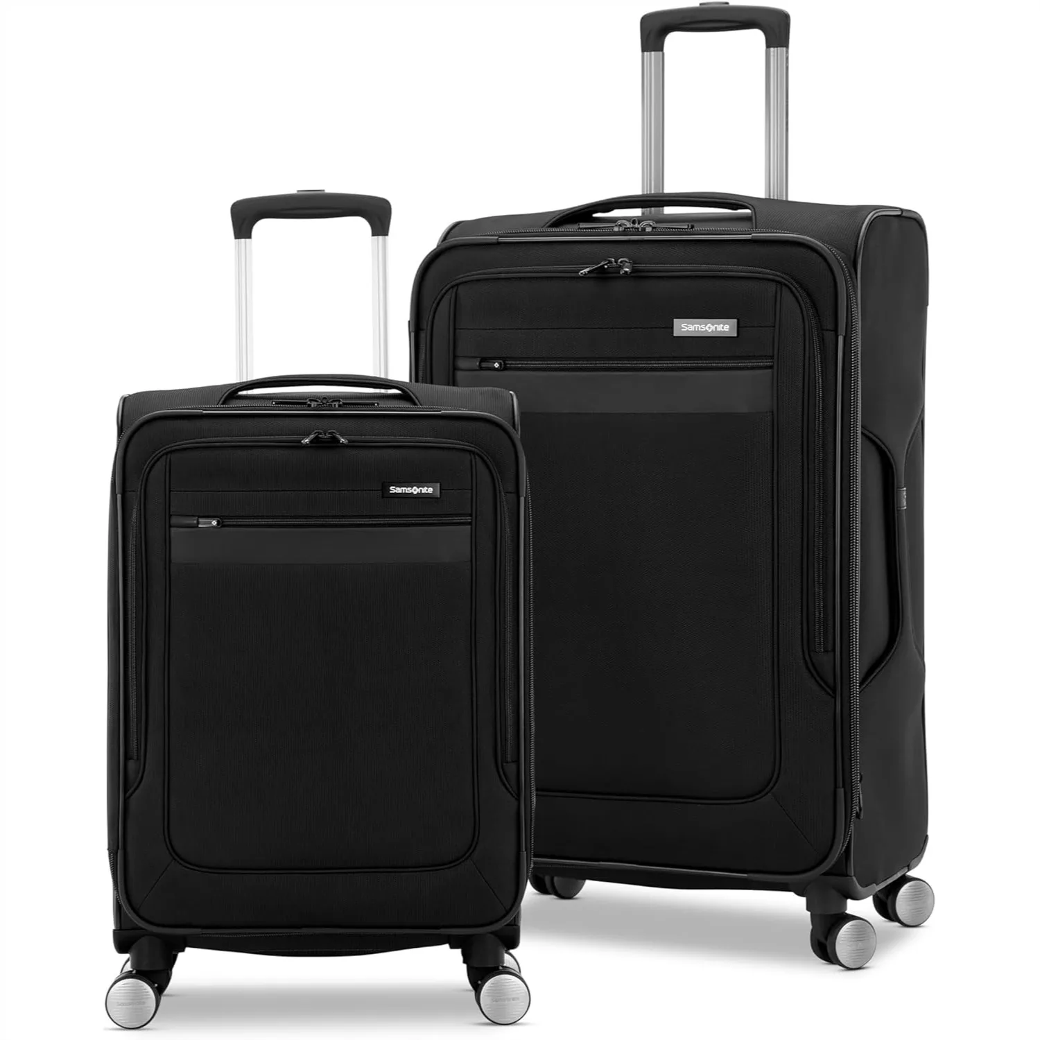 Softside Expandable Luggage Set with Spinner Wheels, Carry-on and Medium, Black
Softside Expandable Luggage Set with Spinner Wheels, Carry-on and Medium, Black