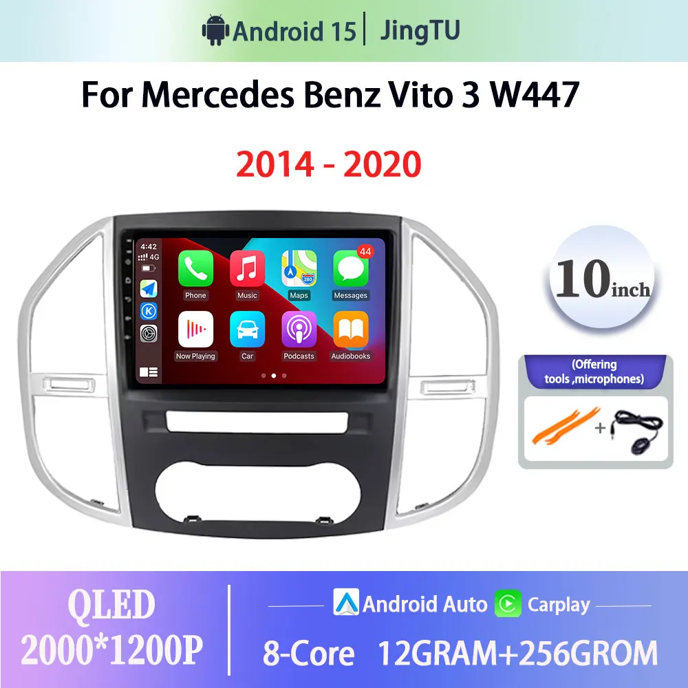 Android 15 CarPlay Auto Radio For Mercedes Benz Vito 3 W447 2014-2020 Car Multimedia Player GPS Autoradio Stereo Bluetooth
Android 15 CarPlay Auto Radio For Mercedes Benz Vito 3 W447 2014-2020 Car Multimedia Player GPS Autoradio Stereo Bluetooth