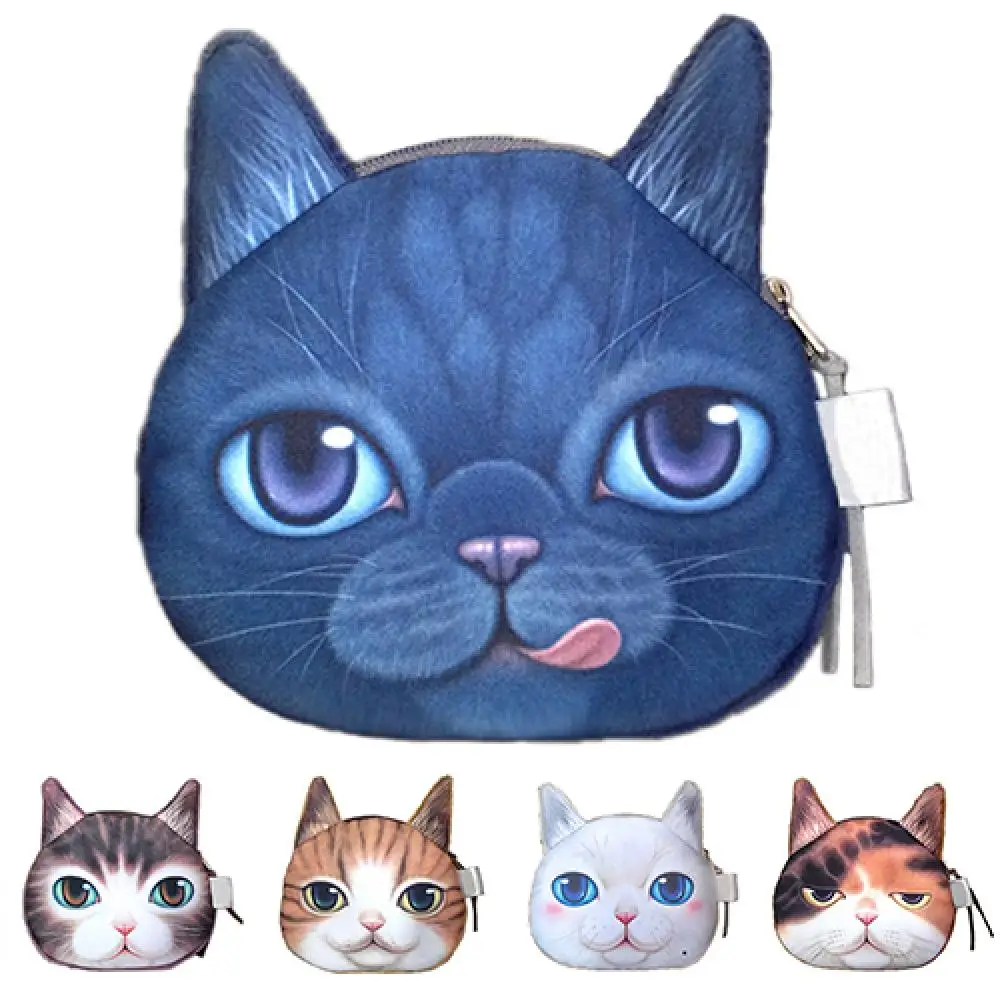 Funny Cute Coin Purse Cartoon Cat Face Head Print Plush Mini Wallet Bag Zipper Pouch Children Gift
Funny Cute Coin Purse Cartoon Cat Face Head Print Plush Mini Wallet Bag Zipper Pouch Children Gift