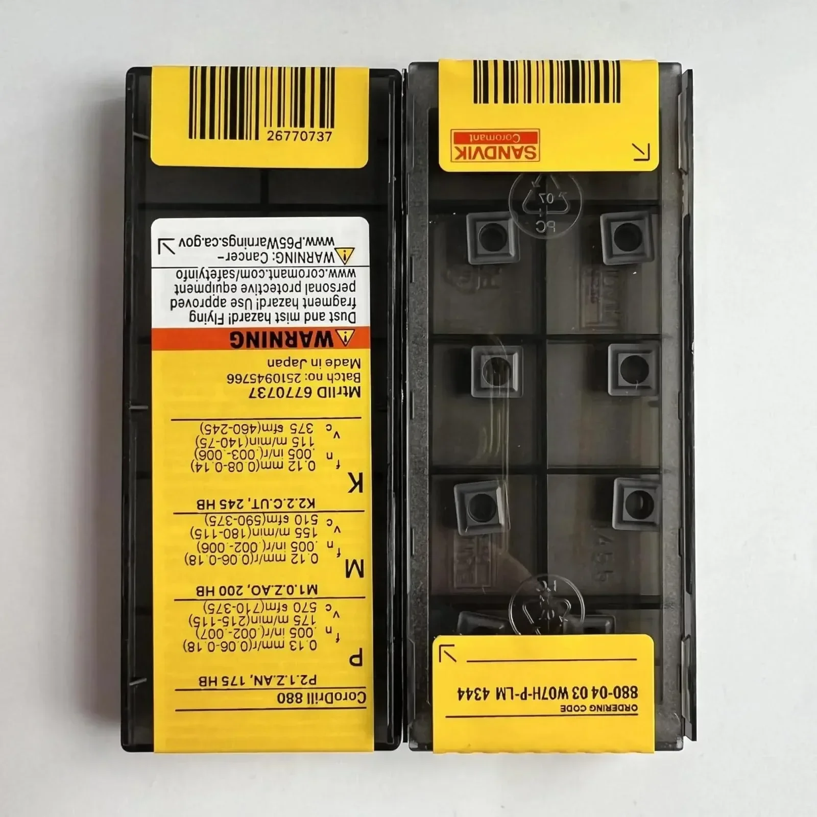 SANDVIK-Coromant / 880-0403W07H-P-LM 4344 / 10 Pcs
SANDVIK-Coromant / 880-0403W07H-P-LM 4344 / 10 Pcs