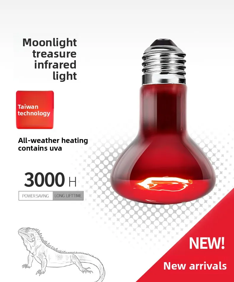 Reptizoo Reptile Heat Lamp - Far Infrared Basking Spot Bulb for Turtle Tank, UVA Sunlight for Lizards, Snakes, Bearded Dragons
Reptizoo Reptile Heat Lamp - Far Infrared Basking Spot Bulb for Turtle Tank, UVA Sunlight for Lizards, Snakes, Bearded Dragons