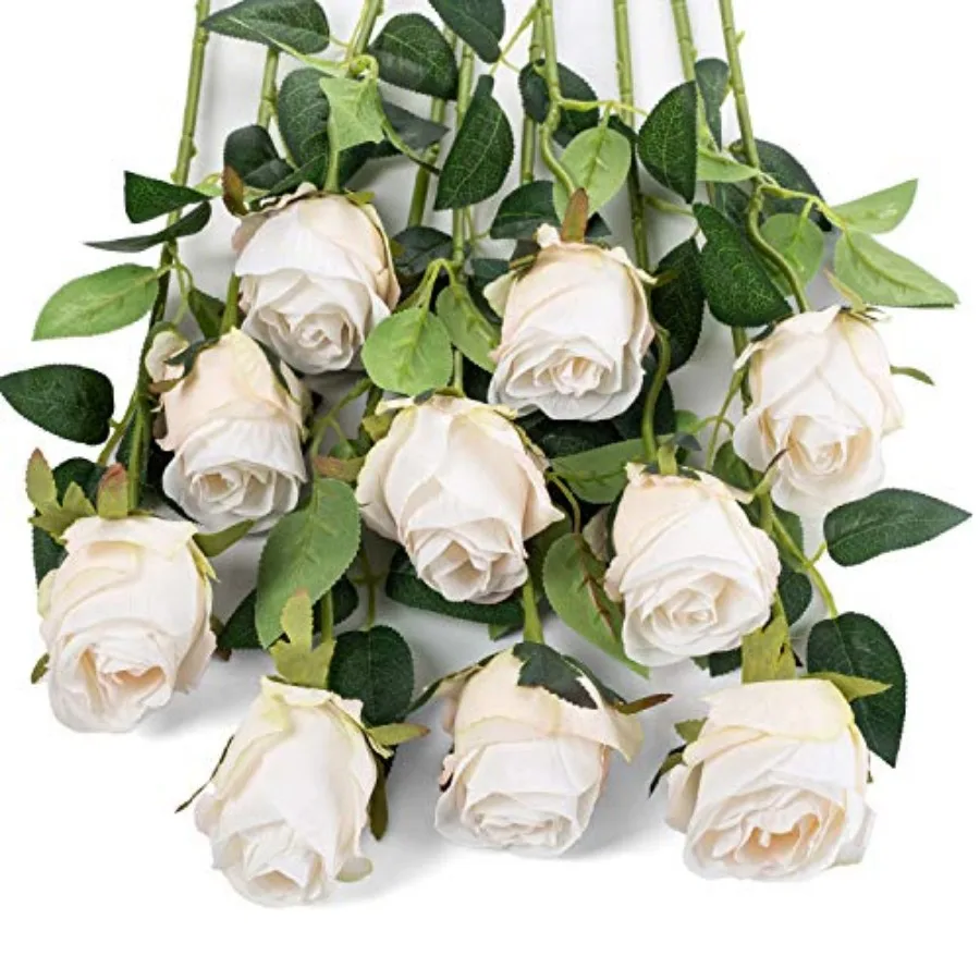 10pcs Artificial Rose Flowers Long Stem Fake Silk Roses for DIY Wedding Bouquet Table Centerpiece Home Decor
10pcs Artificial Rose Flowers Long Stem Fake Silk Roses for DIY Wedding Bouquet Table Centerpiece Home Decor