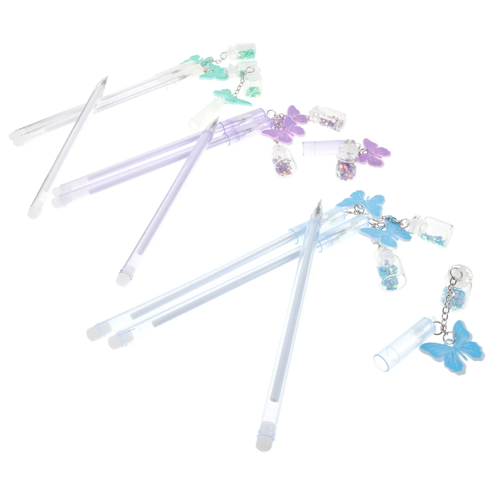 15Pcs Butterflies Pendant Gel Pen Stylish Rounded Grip Gel Ink Pen for Writing Drawing Journaling Study Office Supplies
15Pcs Butterflies Pendant Gel Pen Stylish Rounded Grip Gel Ink Pen for Writing Drawing Journaling Study Office Supplies