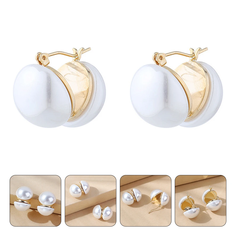 Pearl Earrings Women Studs Double Sided Clip on Accessories All match Jewelries Ear Decorations Premium Alloy Pearl Long lasting
Pearl Earrings Women Studs Double Sided Clip on Accessories All match Jewelries Ear Decorations Premium Alloy Pearl Long lasting