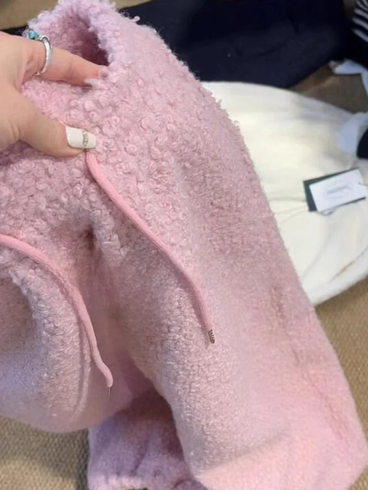 Chao Level Recommended Light Pink Fleece Wide Leg Pants Women's New Korean Style Lamb Fur Casual Trousers High Waist Loose Fit
Chao Level Recommended Light Pink Fleece Wide Leg Pants Women's New Korean Style Lamb Fur Casual Trousers High Waist Loose Fit