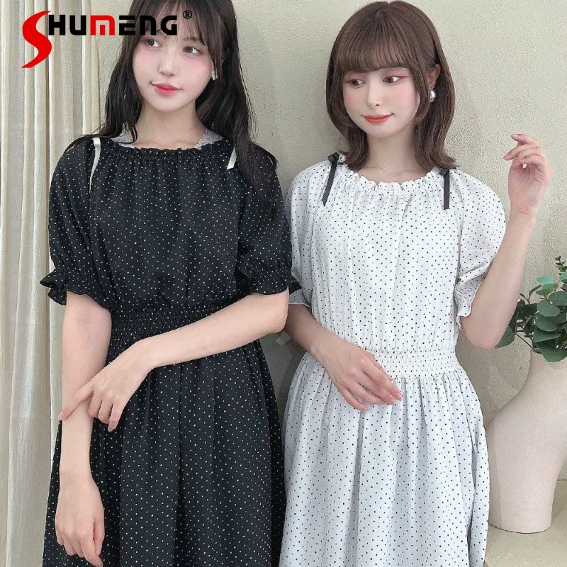 Summer New Japanese Lolita Versatile Casual Y2k Dress Slimming Off-Shoulder Loose Soft Polka Dot Long Dresses Mid-Length Vestido
Summer New Japanese Lolita Versatile Casual Y2k Dress Slimming Off-Shoulder Loose Soft Polka Dot Long Dresses Mid-Length Vestido