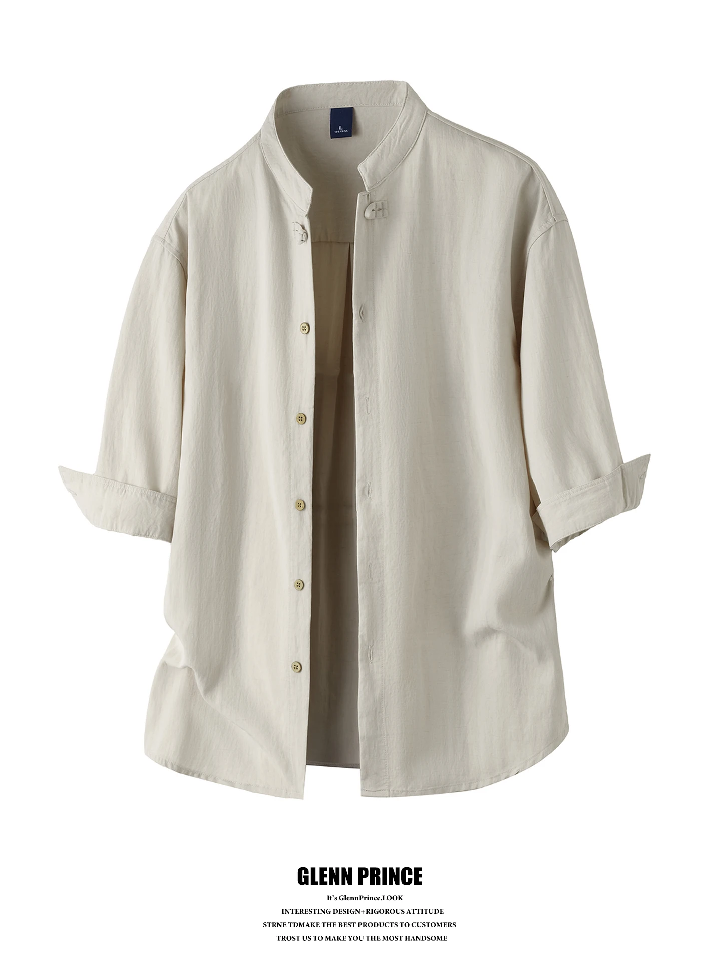 GPstudio Men's Linen Shirt Stand Collar Half Sleeve Casual Breathable Summer Fashionable Cool Feeling Spring Autumn Shirt
GPstudio Men's Linen Shirt Stand Collar Half Sleeve Casual Breathable Summer Fashionable Cool Feeling Spring Autumn Shirt