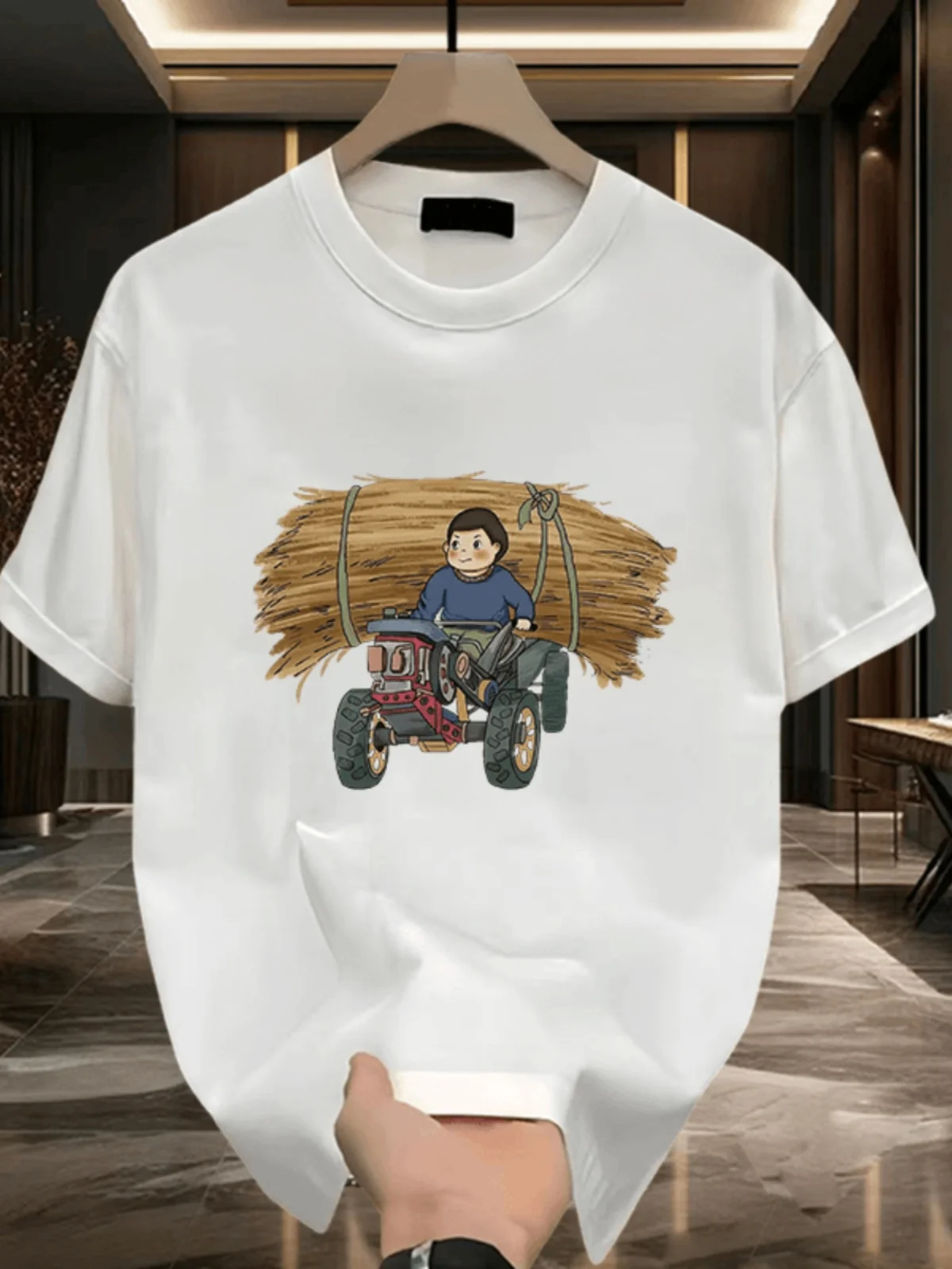 Motorcycle Summer Pure Cotton Short-Sleeved Men's New American Trendy Brand Printed Loose Half-Sleeved T-Shirt for Outer Wear
Motorcycle Summer Pure Cotton Short-Sleeved Men's New American Trendy Brand Printed Loose Half-Sleeved T-Shirt for Outer Wear