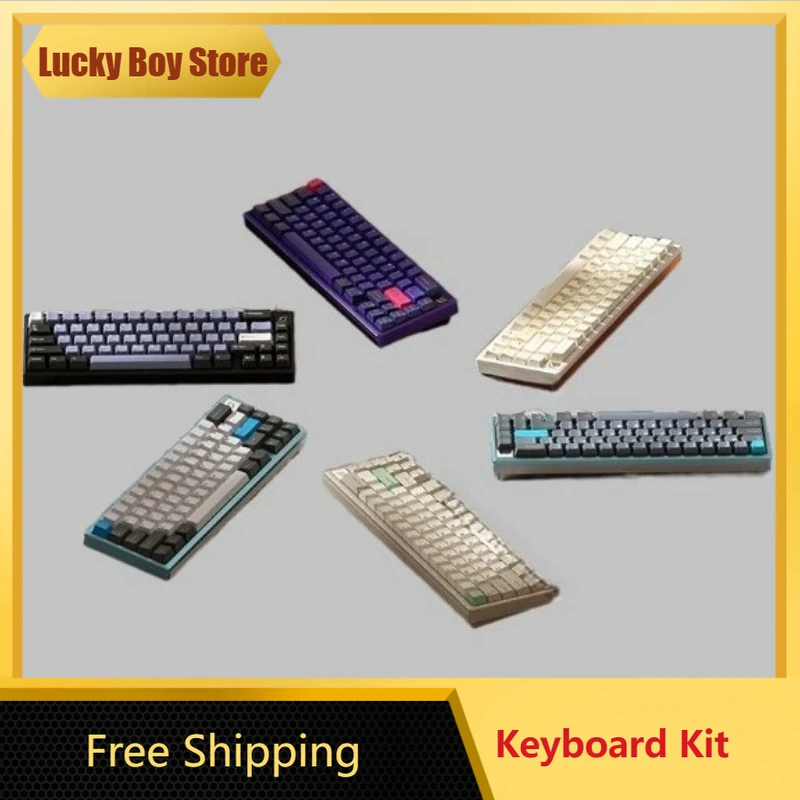 Knife Join65 Customized Mechanical Keyboard Kit Anodized Aluminum Kit Hot Swappable 65 Column Gasket Structure Single-mode Wired
Knife Join65 Customized Mechanical Keyboard Kit Anodized Aluminum Kit Hot Swappable 65 Column Gasket Structure Single-mode Wired
