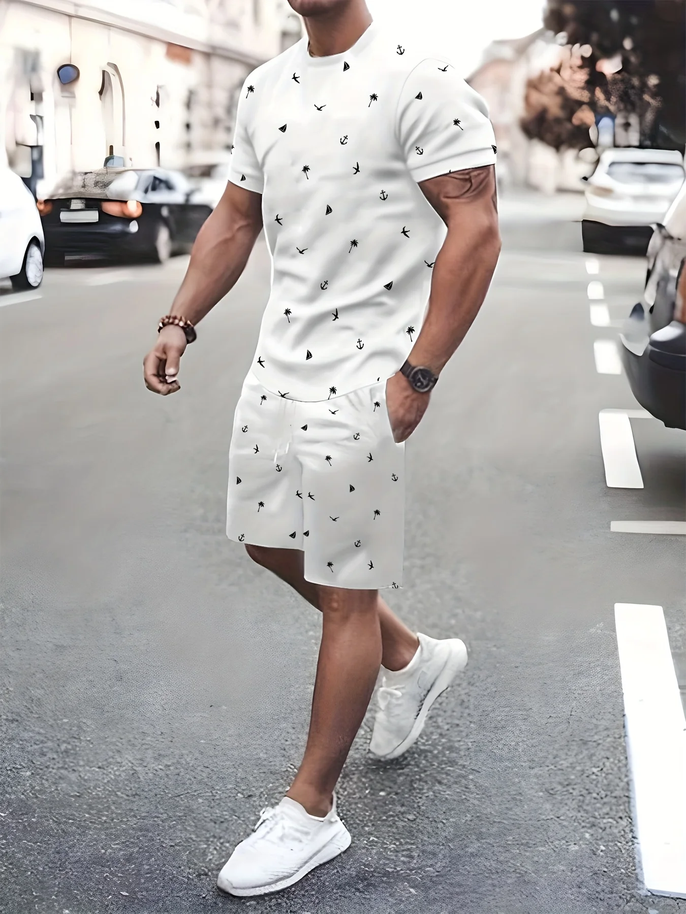 2026 Summer New Men's Short-Sleeved Shorts Set - Street Casual Fashion Comfortable Soft Breathable 3D Pattern Printing
2026 Summer New Men's Short-Sleeved Shorts Set - Street Casual Fashion Comfortable Soft Breathable 3D Pattern Printing