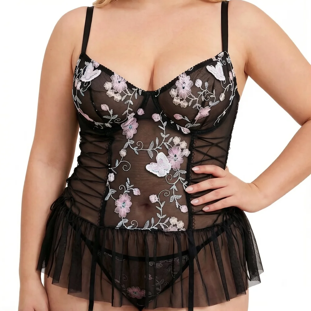 2026 New Plus Size Sexy Lingerie Sheer Mesh Slip Dress Spaghetti Strap Backless Sleepwear For Curvy Women
2026 New Plus Size Sexy Lingerie Sheer Mesh Slip Dress Spaghetti Strap Backless Sleepwear For Curvy Women