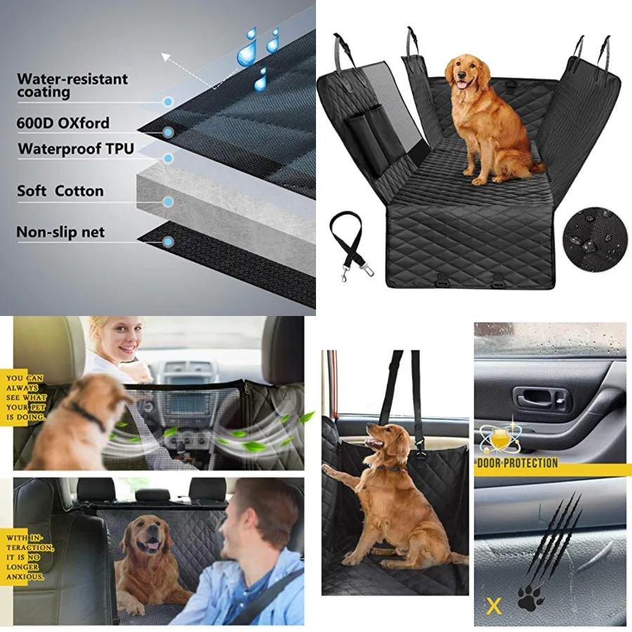 X-Large Dog Car Hammock, 100% Waterproof with Mesh Window, Scratch Prevent Anti-Slip Car Seat Covers for Back Seat
X-Large Dog Car Hammock, 100% Waterproof with Mesh Window, Scratch Prevent Anti-Slip Car Seat Covers for Back Seat