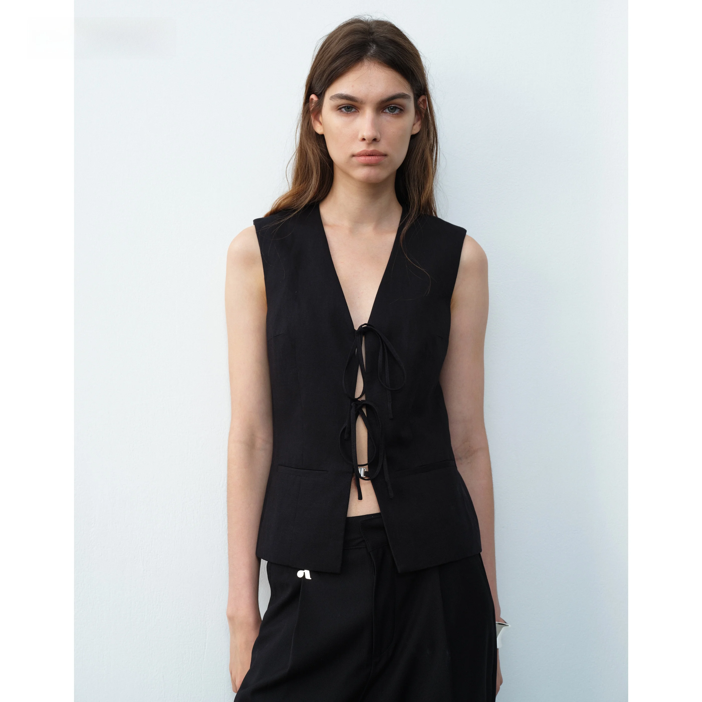AEOOY mat Bow Tie Vest Top Women's Faion Slim Fit Commute Sle Pure Color Polyester Lyocell Wool Spandex Blend
AEOOY mat Bow Tie Vest Top Women's Faion Slim Fit Commute Sle Pure Color Polyester Lyocell Wool Spandex Blend