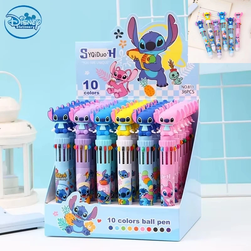 Шариковая ручка Disney Stitch, 36 шт., мультяшная Лило, 10 цветов, пресс-маркер 0,7 мм, студенческая ручка с граффити, школьные детские канцелярские принадлежности, подарок
Шариковая ручка Disney Stitch, 36 шт., мультяшная Лило, 10 цветов, пресс-маркер 0,7 мм, студенческая ручка с граффити, школьные детские канцелярские принадлежности, подарок