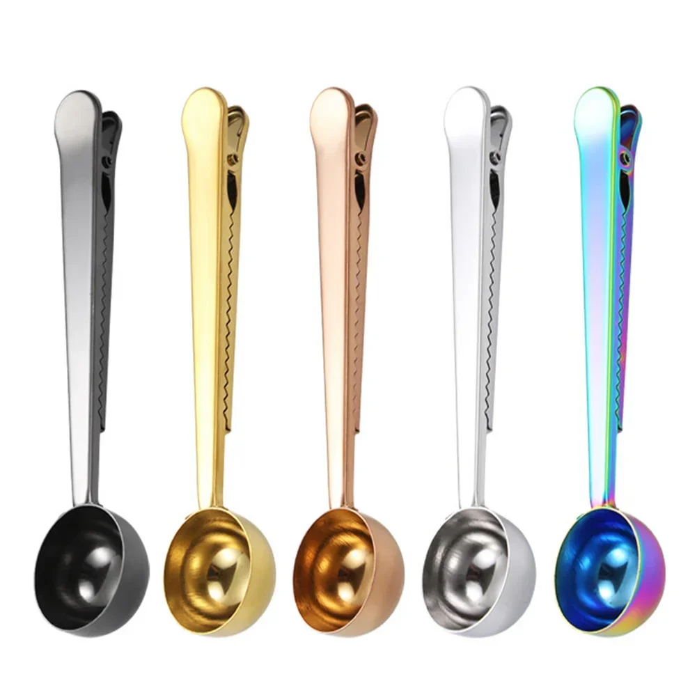 Coffee Scoop With Clip Bag Seal Clip Spoon Home Kitchen Travel-friendly Comfortable Grip Compact Size Easy To Clean
Coffee Scoop With Clip Bag Seal Clip Spoon Home Kitchen Travel-friendly Comfortable Grip Compact Size Easy To Clean