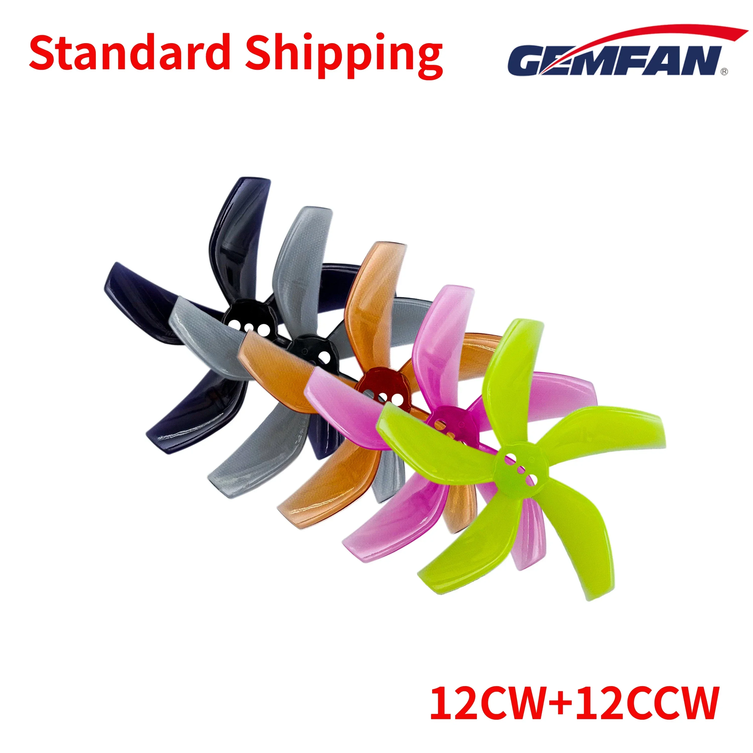 12Pairs(12CW+12CCW) Gemfan D51 2020 51mm 5-Blade Propeller 1.5mm (Random Color)
12Pairs(12CW+12CCW) Gemfan D51 2020 51mm 5-Blade Propeller 1.5mm (Random Color)