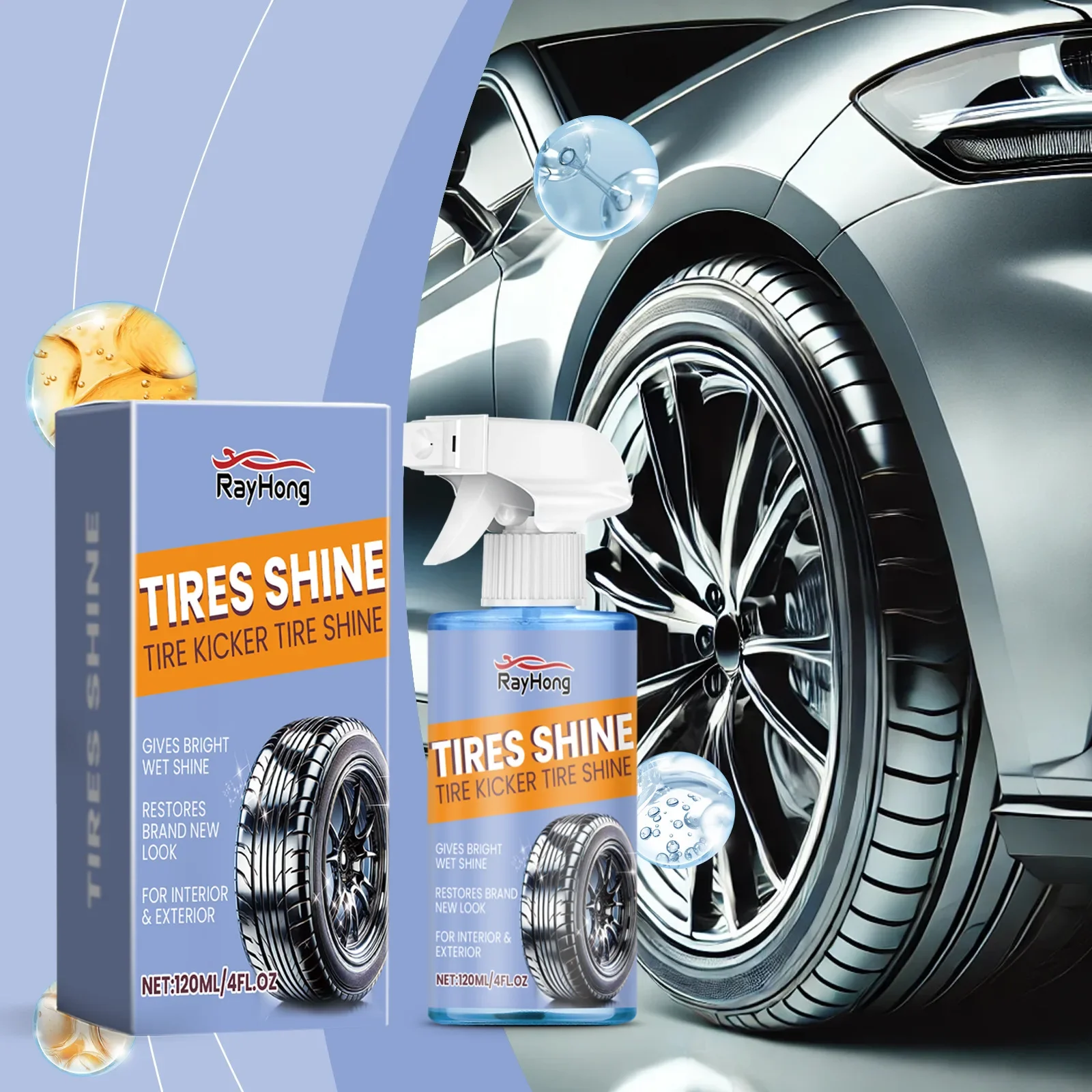 Car Tire Care Spray Tire Stain Cleaning Waterproof Anti-Fouling Protection Anti-Aging UV Resistant Enhances Vehicle Look
Car Tire Care Spray Tire Stain Cleaning Waterproof Anti-Fouling Protection Anti-Aging UV Resistant Enhances Vehicle Look