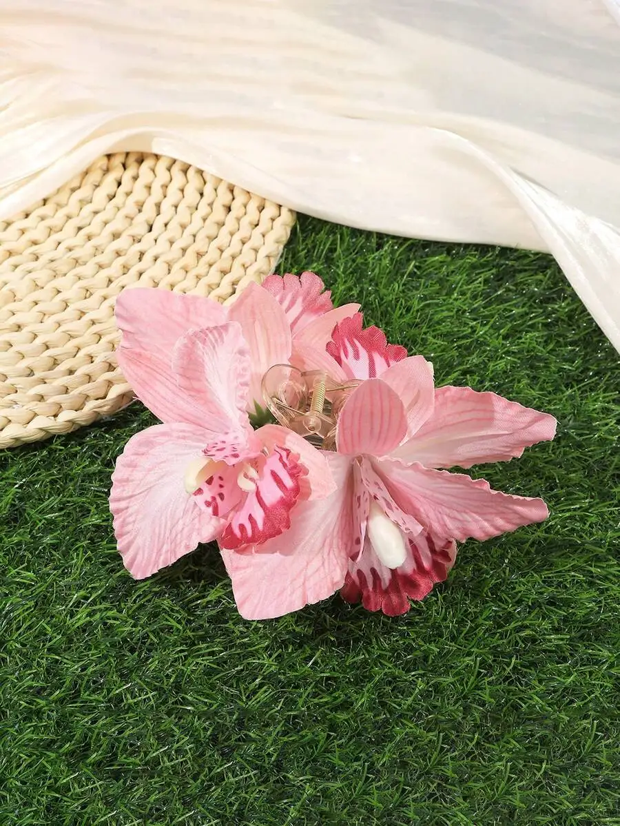 Oversized 3D Orchid Flower Hair Claw Clip For Women Summer Beach Vacation Accessory
Oversized 3D Orchid Flower Hair Claw Clip For Women Summer Beach Vacation Accessory