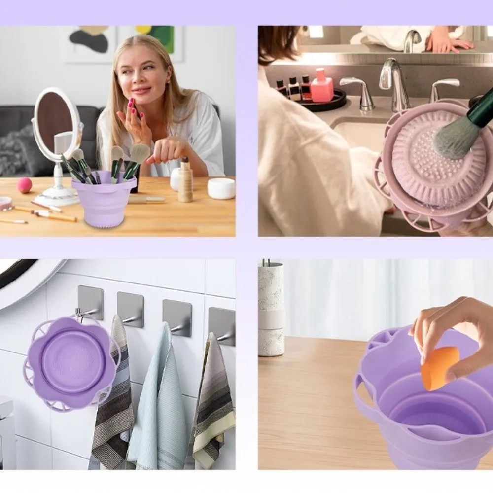 Silicone Lazy Makeup Brush Cleaner Reusable Folding Powder Puff Cleaning Cup Fast Dryer Storage Makeup Brush Holder Beauty Tools
Silicone Lazy Makeup Brush Cleaner Reusable Folding Powder Puff Cleaning Cup Fast Dryer Storage Makeup Brush Holder Beauty Tools