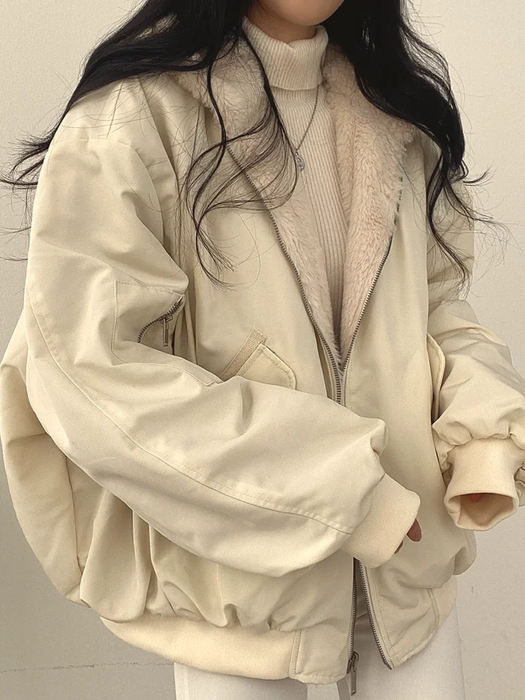 Oversized Jacket Women Winter Thicken Warm Parkas Female Korean Fashion Kawaii Double Sided Hooded Coat Lady Loose Zipper Jacket
Oversized Jacket Women Winter Thicken Warm Parkas Female Korean Fashion Kawaii Double Sided Hooded Coat Lady Loose Zipper Jacket